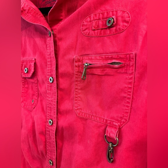 4/$20 Ralph Lauren Red Corduroy Shacket - Picture 7 of 7